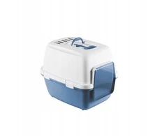 Stefanplast Kačių tualetas uždaras Cathy Comfort 58x45x48cm balta mėlyna