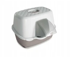 Stefanplast Cat toilet Tres Chic Outdoor 56x54.5x39cm baltas light pilka