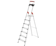 Hailo Buitinės kopėčios L85 ComfortLine / aliuminio / 7 pakopų 4007126023841