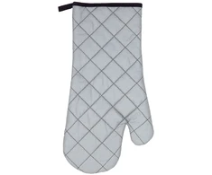 Asi Collection Heat-resistant grill glove 18x38cm in sidabrinis color/juodas seams