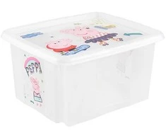 KEEEPER daiktadėžė su dangčiu PEPPA PIG, 24 L, 42.5x35.5x22.5 cm., 1223700119400