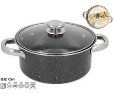 Nelimpanti puodas 22 cm, 13,5 x 29 x 22 cm, KITCHEN&amp;GO