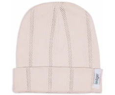Kepurė Lodger Beanie Pointelle baby hat Powder 0-6 months.