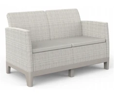 Keter Darza divans divvietigs Scandi Form 2 Seater Sofa olu peleks/gaisi bess ()
