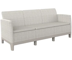 Keter Darza divans divvietigs Scandi Form 3 Seater Sofa olu peleks/gaisi bess ()