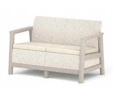 Keter Darza divans divvietigs Scandi Linea 2 Seater Sofa olu peleks/gaisi bess ()