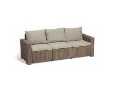 Keter California 3 Seater Sofa rusvai gelsvas