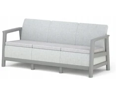 Keter Darza divans trisvietigs Scandi Linea 3 Seater Sofa gaisi peleks/tumsa terauda peleks ()