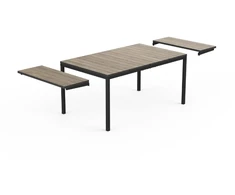Keter Darza galds pagarinams Deco Porto Nova Extendable 160-240 osa koka tonis/juodas ()