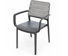 Keter Garden chair Deco Porto Armchair light pilkas/pilkas
