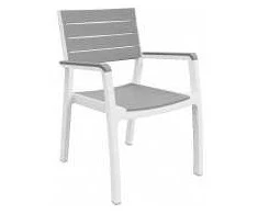 Keter Darza kresls Harmony Armchair balts/gaisi peleks 29201284