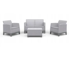 Keter Darza mebelu komplekts Scandi Forma 2 Seater Set gaisi peleks/tumsa terauda peleks ()