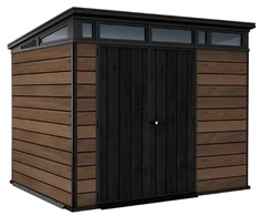 Keter Sodo namelis Deco Pent 9x7 riešuto spalvos