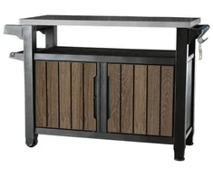Keter Grilio stalas Deco Unity XL 207L riešutmedžio spalvos