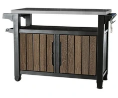 Keter Grilis table Deco Unity XL 207L walnut tone