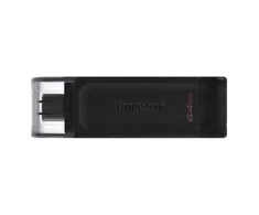 Zibatmiņa Kingston DataTraveler 70 64 GB USB-C Juodas 740617305302 DT70/64GB (740617305302)
