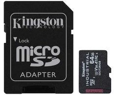 Atminties kortelė KINGSTON 64GB Micro SDXC Industrial C10