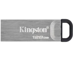 Kingston USB Flash Drive DataTraveler Kyson 128 GB USB 3.2 Gen 1 Juodas/Pilkas