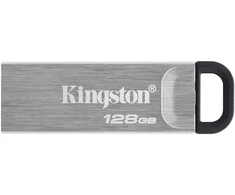 Kingston USB Flash Drive DataTraveler Kyson 128 GB USB 3.2 Gen 1 Juodas/Pilkas