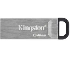 Kingston USB Flash Drive DataTraveler Kyson 64 GB USB 3.2 Gen 1 Juodas/Pilkas