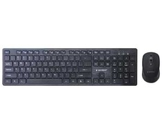 Klaviatūra Gembird KBS-WCH-04-RU | Klaviatūros ir pelės rinkinys | Wireless | Russian | Juodas