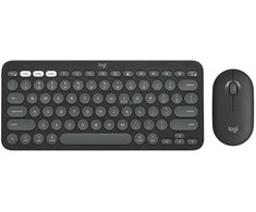 Klaviatūra ir pelė Logitech Pebble 2 Combo for Mac, grafito spalvos