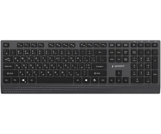 Gembird KB-MCH-06-CYRL Slim su laidu multimedia klaviatūra with Type-C adapter, Cyrillic išdėstymas, juodas