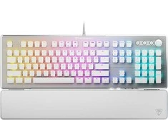 Klaviatūra žaidimams Turtle Beach Vulcan II Roccat Titan II Raudona su laidu mechaninė su pašvietimu balta