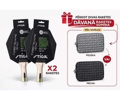 Komplekts 2 STIGA raketes un cehols TIBHAR davana SET002 (4751016100814)
