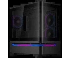 Korpuss Asus Prime AP202 juodas mATX Juodas RGB