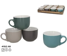 Puodelis 450 ml 4 kolory 10 5x14 5x8 5 cm KITCHEN&amp;GO