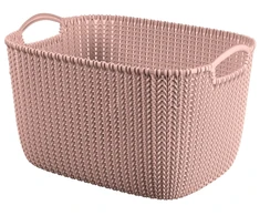 La Ka Pe Curver Basket Knit L rectangle 19L 40x30x23cm pink