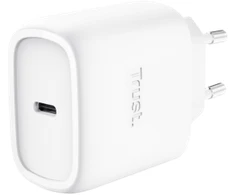 TRUST GaN įkroviklis MAXO 45W, USB-C, skirtas Apple, baltas