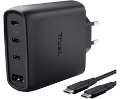 „Trust Maxo 65W“ universalus Juodas AC greitas įkrovimas vidaus patalpoms