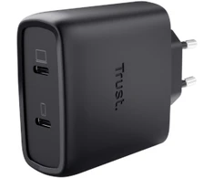 Trust Maxo GaN 65W 2xUSB-C juoda