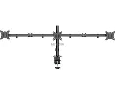 Laikiklis Deltaco ARM-0301, Spaustukas/Varžtas, 24 kg, 33 cm (13"), 68,6 cm (27"), 100 x 100 mm, Juodas