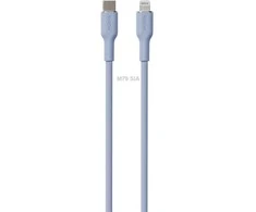 Kabelis Puro Soft USB-C/Lightning, 1,5m, šviesiai mėlynas