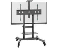 Laikiklis ONKRON TS1891-B Mobile tilting stand for TVs 50‘-90’, max. 100 kg, juodas