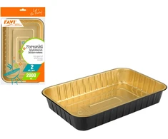 Lakuotos aliuminio formos, 2000 ml, 2 vnt., 4.5 x 19.2 x 29.3, 00198, Simple Solution