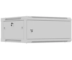 Lanberg prie sienos montuojama instaliacinė spintelė 19" 4U 600X600 | WF01-6604-00S | Pilkas