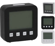 LCD žadintuvas 8,8 x 8,9 cm, 2 rūšių, DECORLIFE