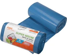 LDPE šiukšlių maišai 120 l, 70 x 110 cm, 15 vnt., 18.5 x 8 x 8, 00707, Simple Solution