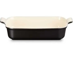 Le Creuset Rectangular Heritage Stoneware 32x24cm / 4L juodas