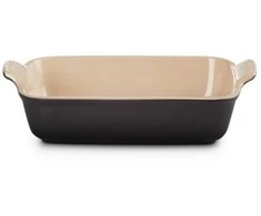 Le Creuset Cepamtrauks taisnstura Heritage akmens masas 26x19cm / 2 4L juodas 0843251102877