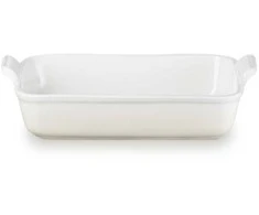 Le Creuset Stačiakampė „Heritage“ keraminė kepimo forma, 32 x 24 cm / 4 l, balta 0843251158133