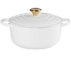Le Creuset Cast iron pot round Ø24cm / 4.2L baltas