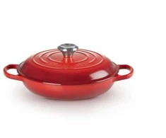 Virtuvinė Indų Rinkinys - Le Creuset Signature Ketaus Seklioji Keptuvė 350x375x110mm Vyšninė Raudona