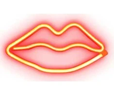 Led lampa SBS Raudona Lips Glow Neon effect