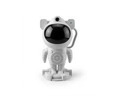 LED Prožektors iLike Astronaut Smart LED Lamp with Bluetooth Speaker RGB Night Light Remote Control 360° Rotating Head Baltas ILIASBS ()