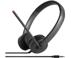 Lenovo Stereo analoginės ausinės, laidinės, su galvos apdangalu, biurui/ skambučių centrui, juodos